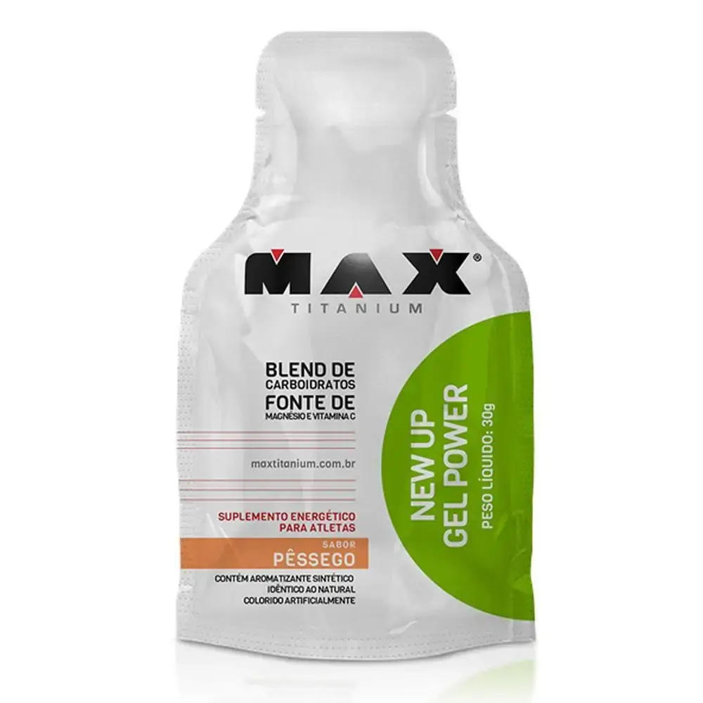 New Up Gel Power Pêssego 30g Max Titanium