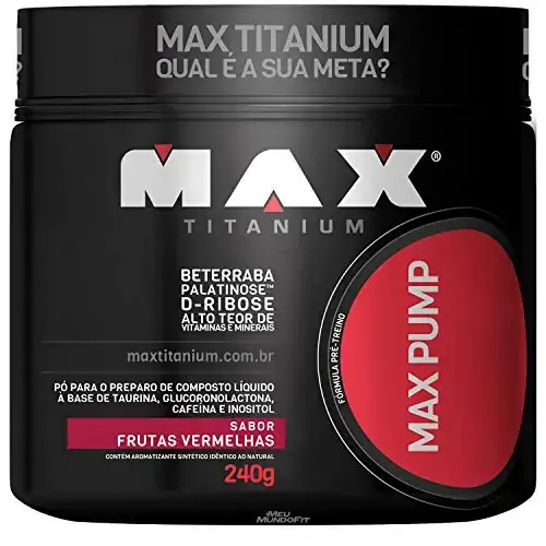 Max Pump Frutas Vermelhas 240gr Max Titanium