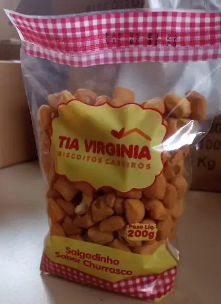 Biscoito Tia Virginia Salgadinho Churrasco 200 G