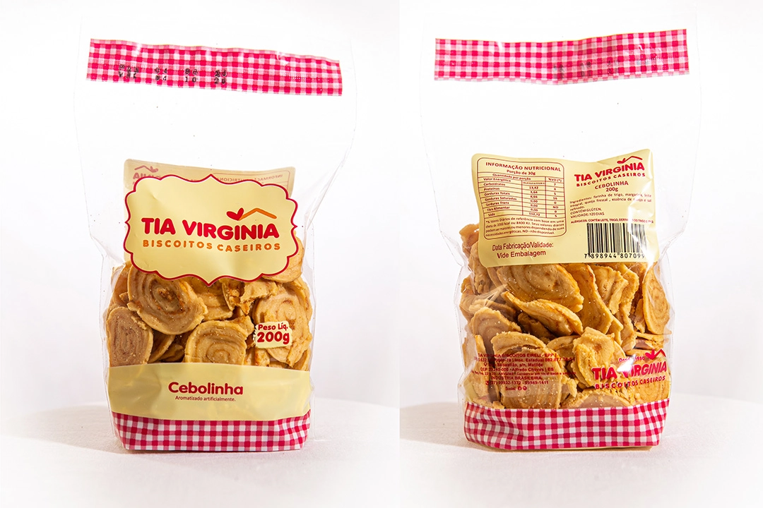 Biscoito Caseiro Tia Virginia Cebolinha 200g