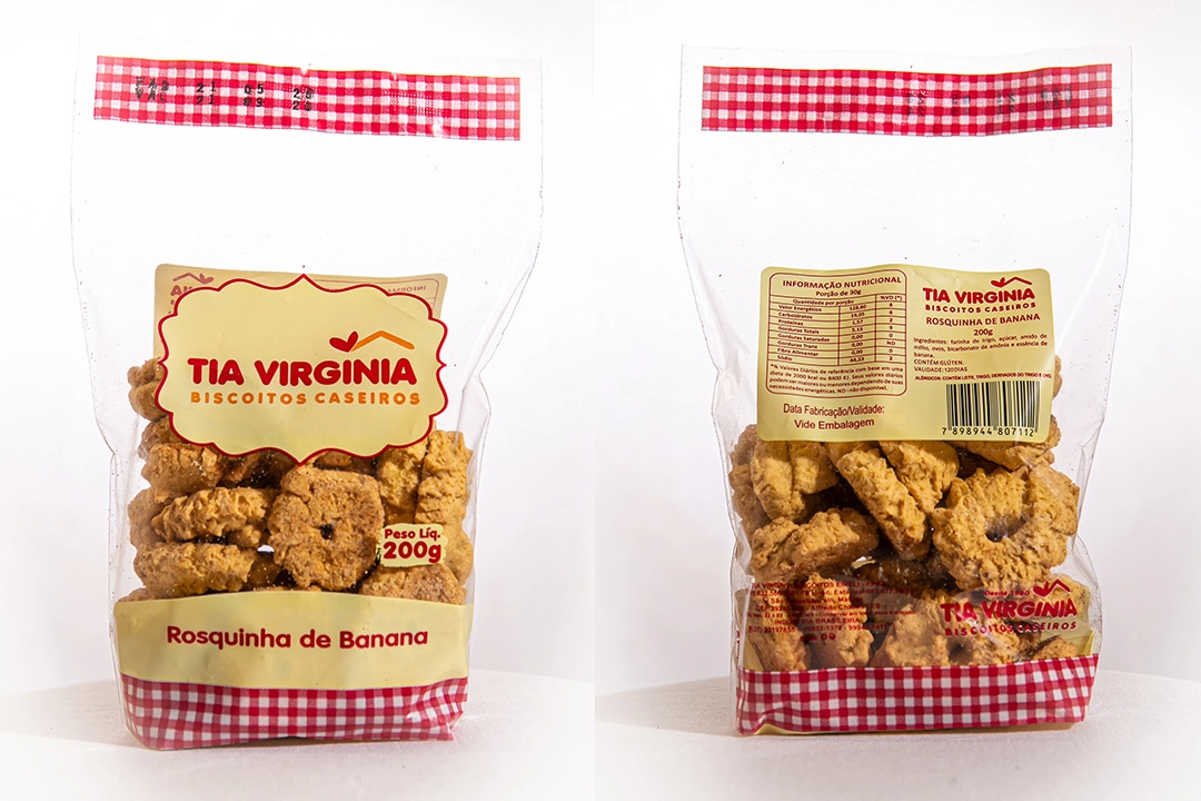 Bisc.tia Virginia 200gr Rosquinha Banana