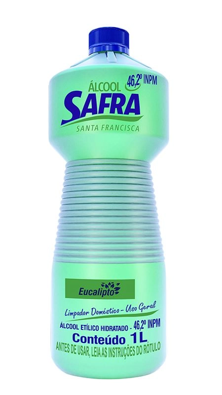 Alcool Safra Clean Eucalipto 46,2 Inpi 1l