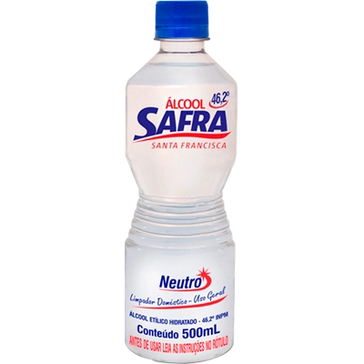 Alcool Liquido 462° 500 Mls Safra