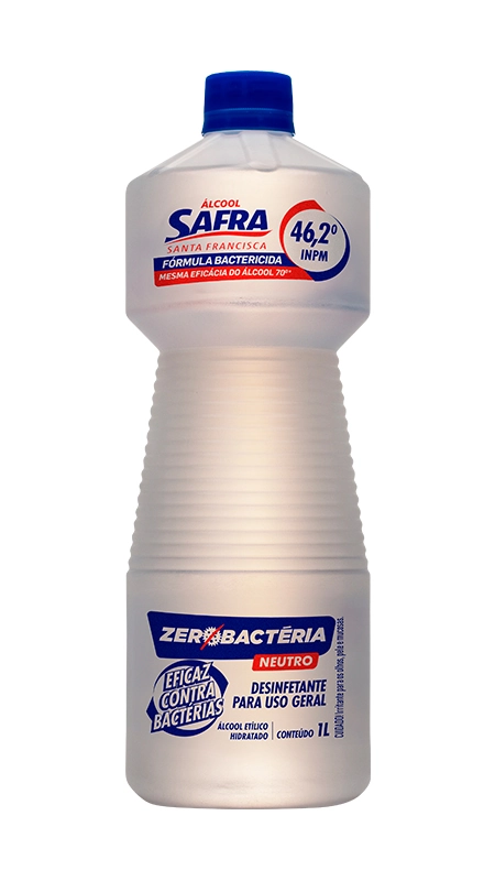 Alcool Safra Bactericida Clean 46,2 1l