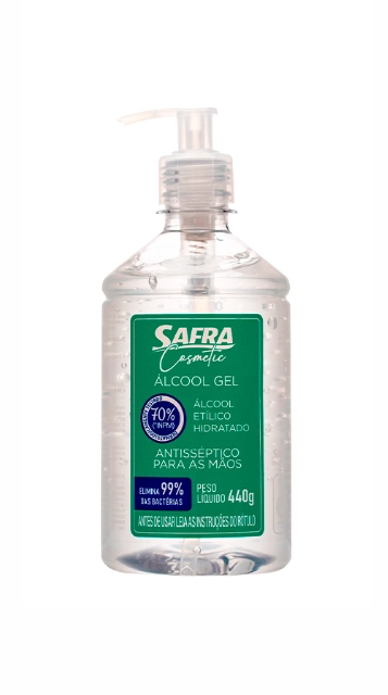 Alcool Gel Safra 70 440g
