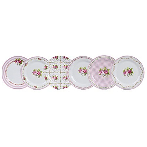 Jg.c/6 Pratos Rasos Casa Ambiente 27cm Roses