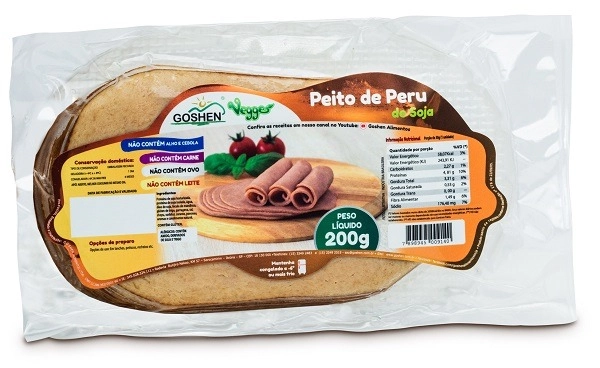 Peito De Peru Vegano Fatiado Goshen Vegges 200g