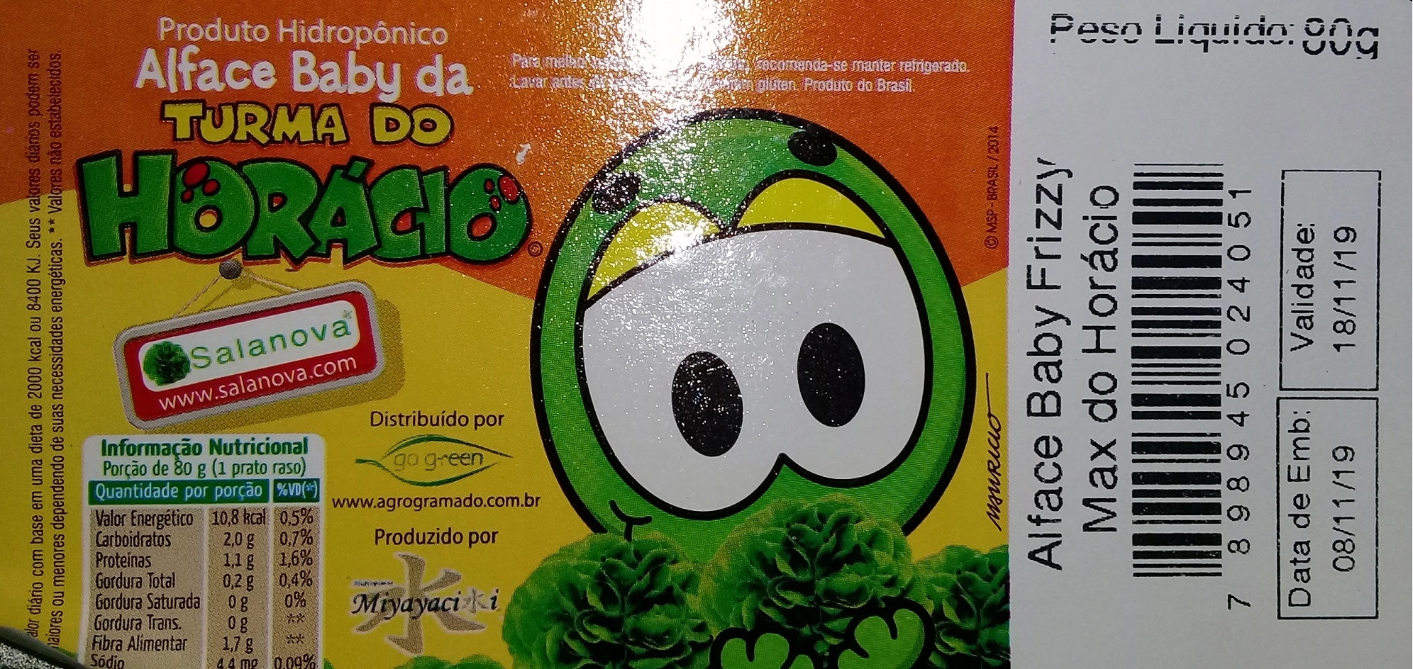 Alface Baby Frizzy Max Bandeja