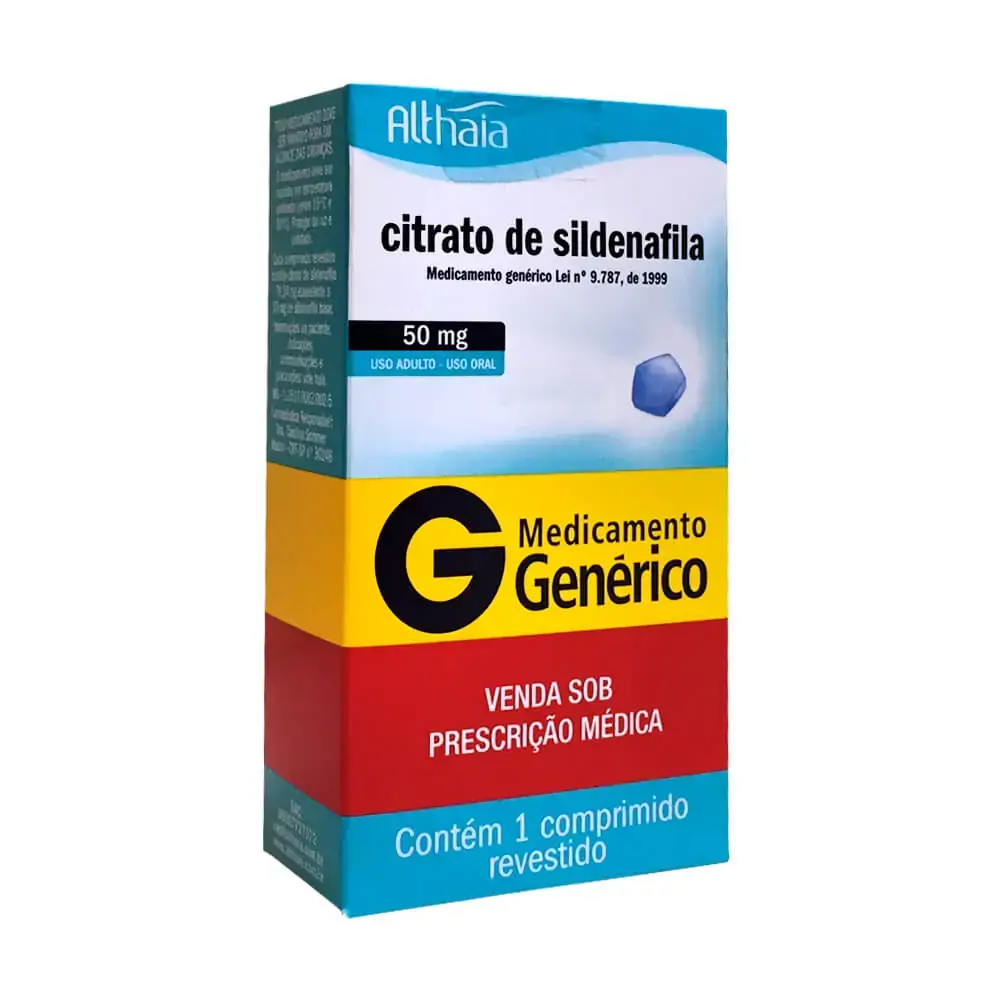 Citrato De Sildenafila 50mg Caixa 1 Comp