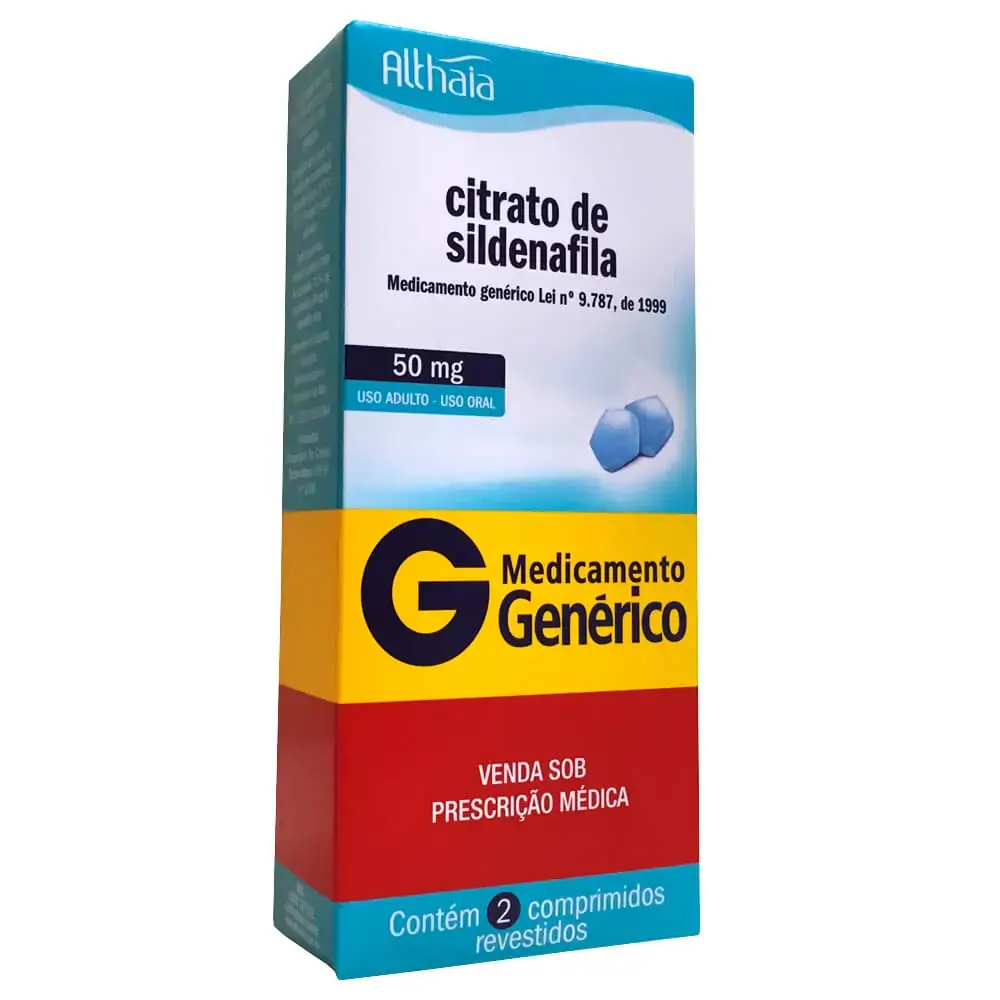 Citrato De Sildenafila 50mg Caixa 2 Comp