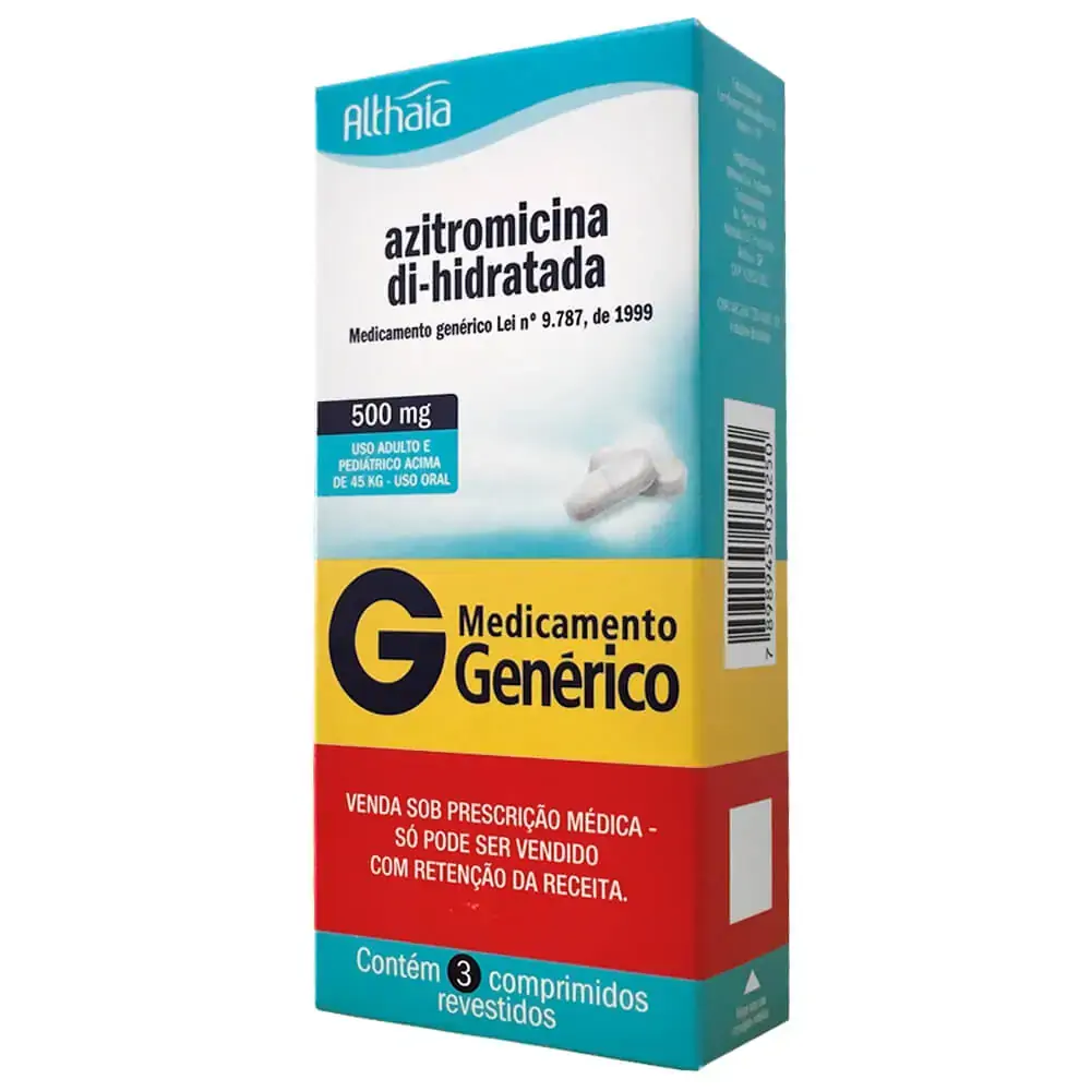 Azitromicina 550mg Cx 3 Comp Rev