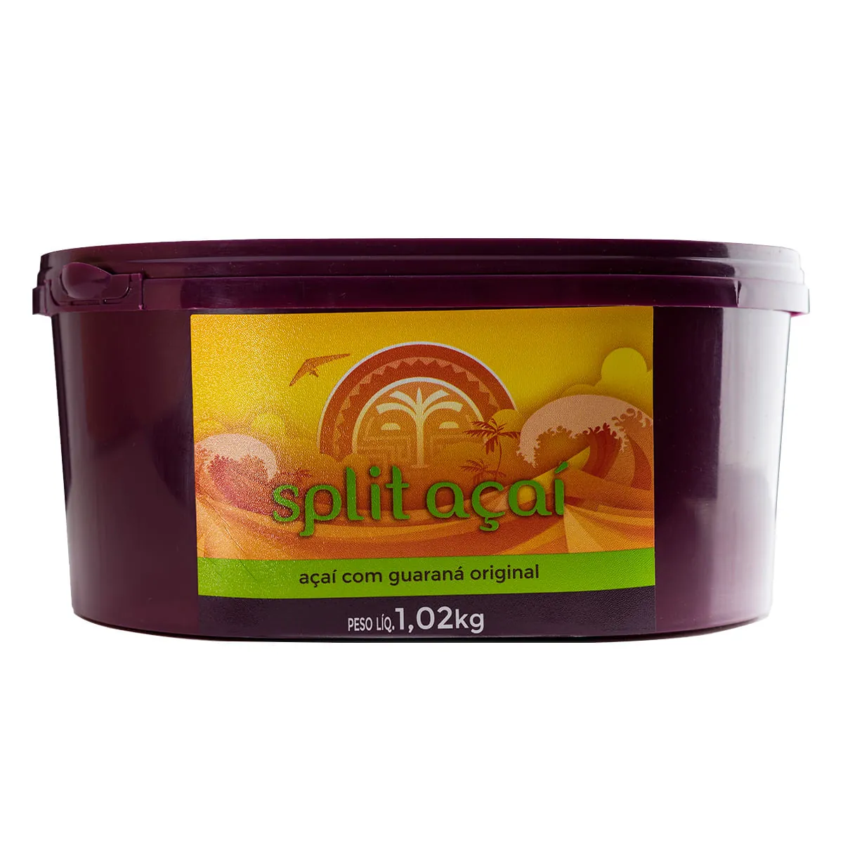 Açaí com Guaraná Congelado Split 1,02Kg