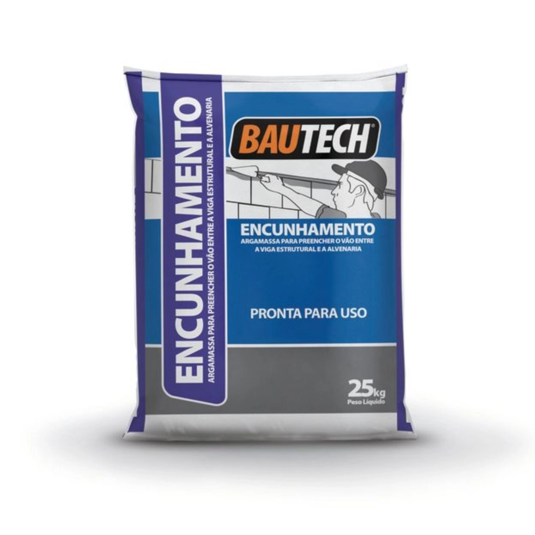 Argamassa Monocomponente de Encunhamento Bautech 25kg Cinza