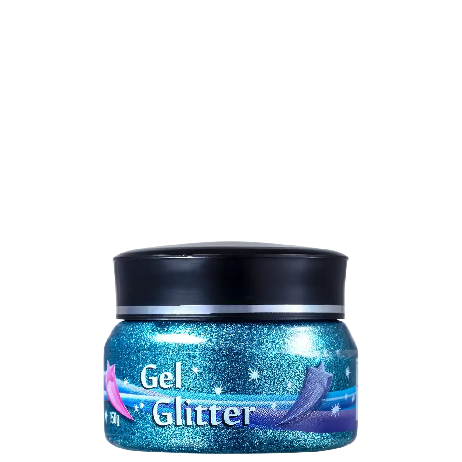 Gliter Gel 2601 150g Pt Azul Cm