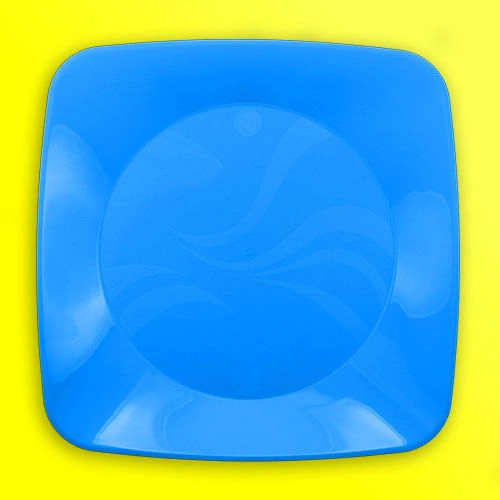 Prato Sob Clean Wave Quadrado Azul C/10