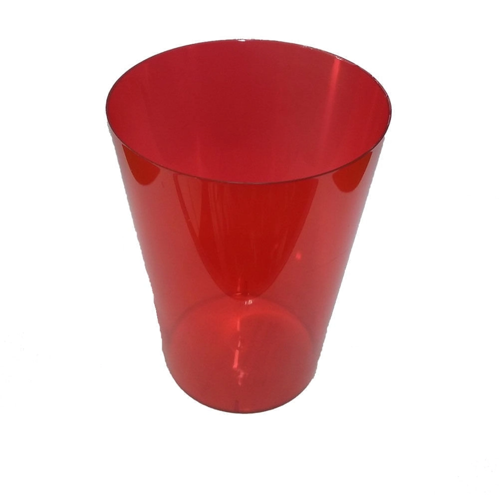 Copo Clean Wave Vermelho 200ml C/10