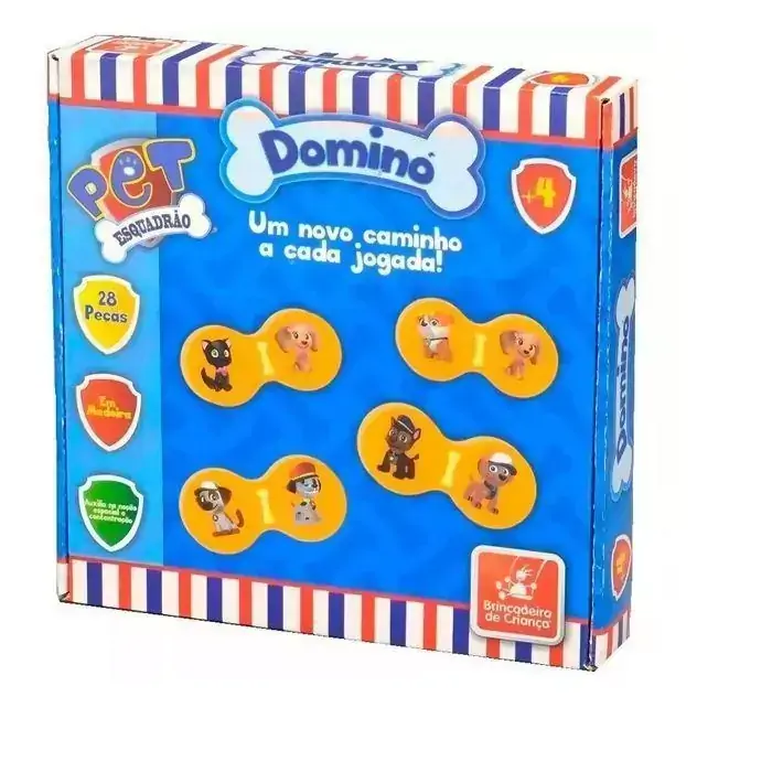 Dominó Esquadrão Pet - Brincadeira de Criança
