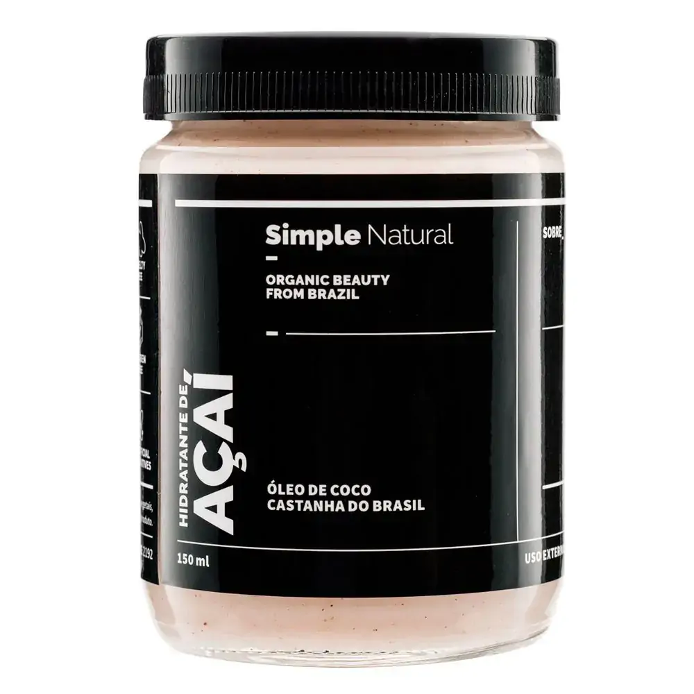 Hidratante Acai 150ml Simple Organic