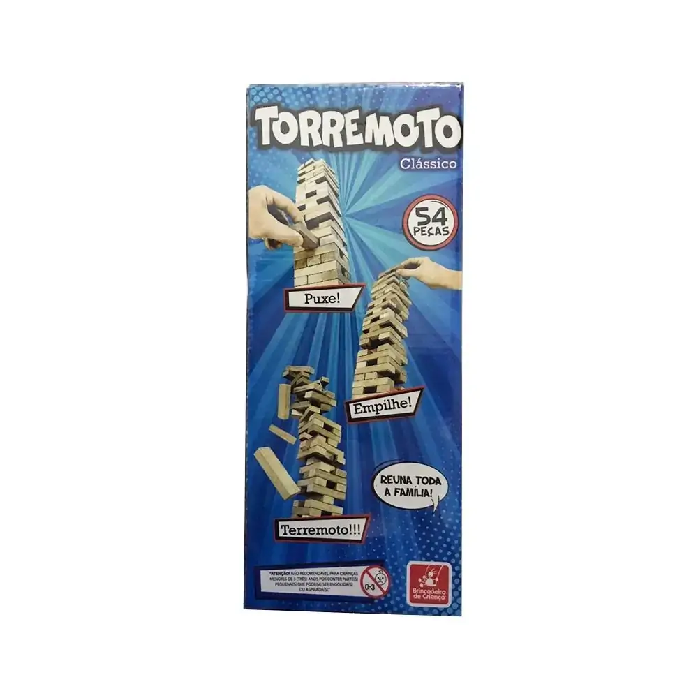 Torremoto Clássico 54 Peças - Brincadeira de Criança (5193)