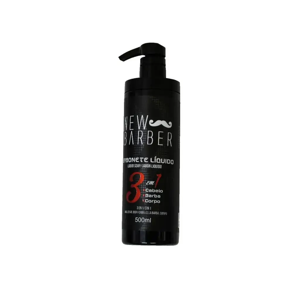 Sabonete Liquido 3 Em 1 New Barber 500ml
