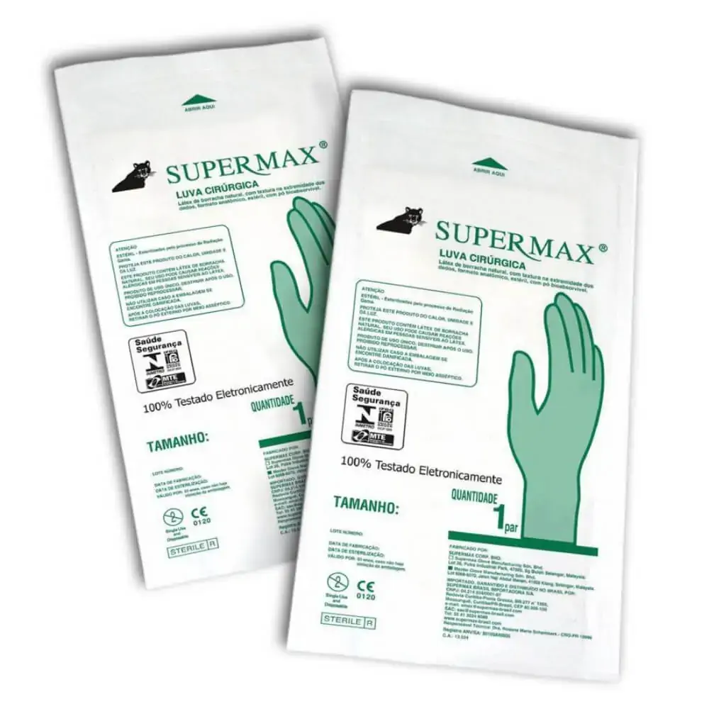 Luva Latex Cir Supermax 7,5 Esteril