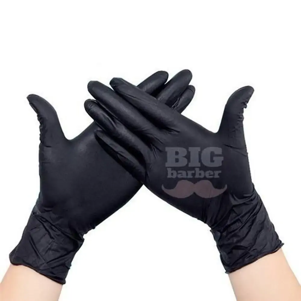 Luva S/latex Super Max C/100 Ext Gde Black Nitrilo