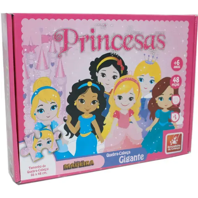 Quebra Cabeca Princesas 48pc Baby