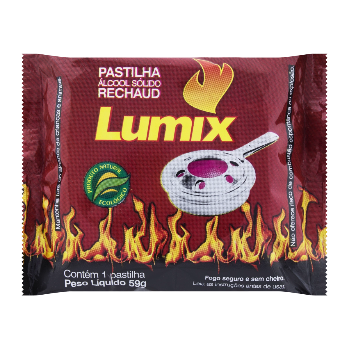 Acendedor Pastilha Rechaud Lumix Pacote 59g