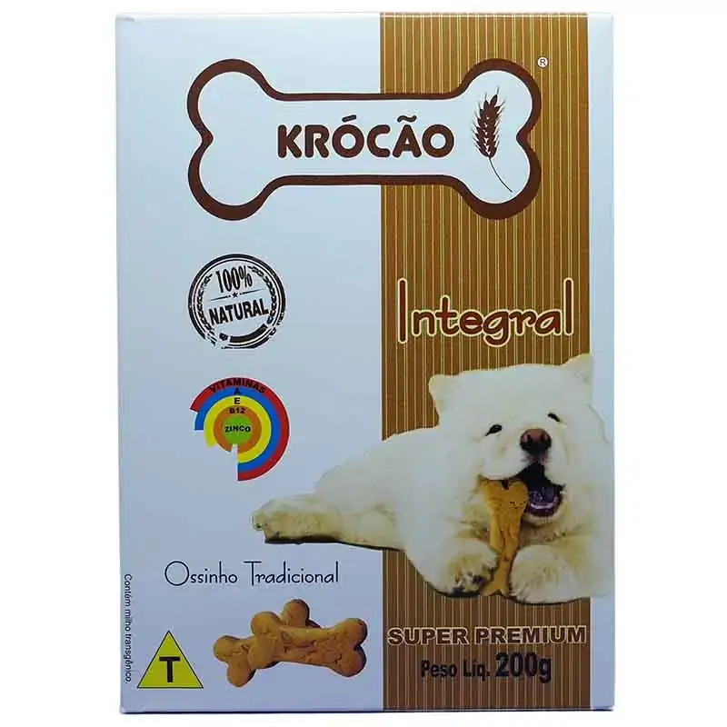 Biscoito Integral Krocão Ossinho Tradicional