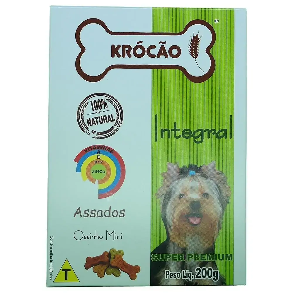 Biscoito Integral Krocão Ossinho Mini