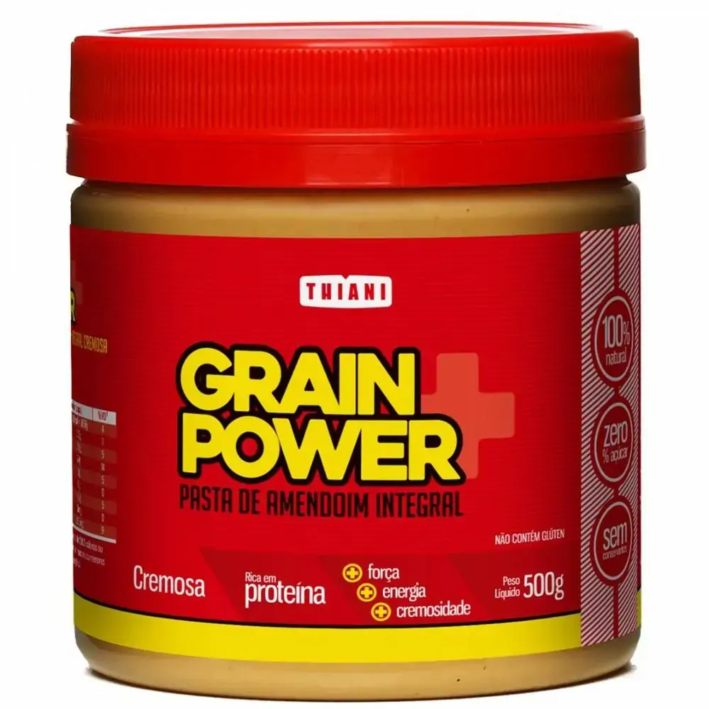 Pasta De Amendoim Int Cremosa 500g Grain Power