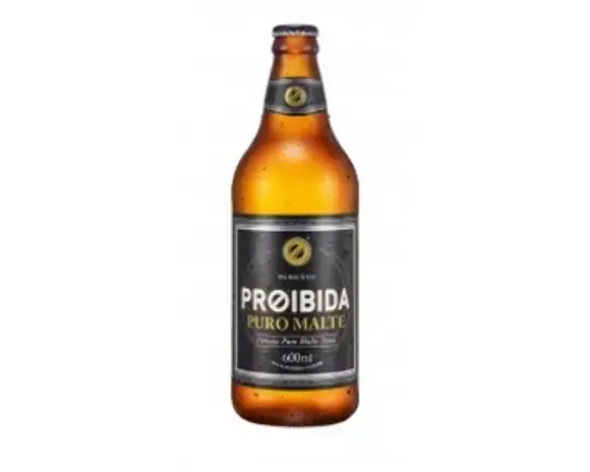 Cerveja Premium Lager Puro Malte Proibida Garrafa 600ml
