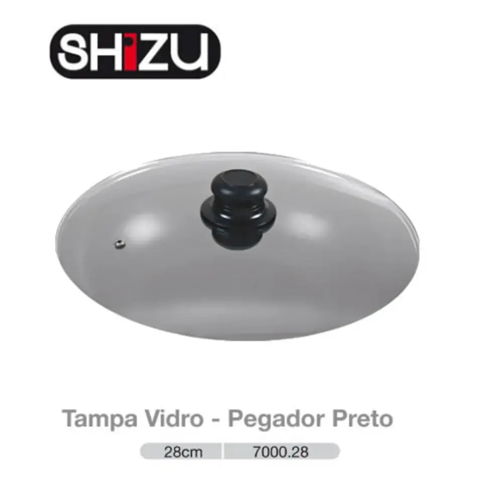 Tampa Vidro 28cm Peg Preto
