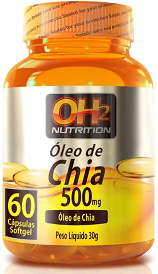 óleo De Chia 500mg 60 Softgels Oh2 Nutrition