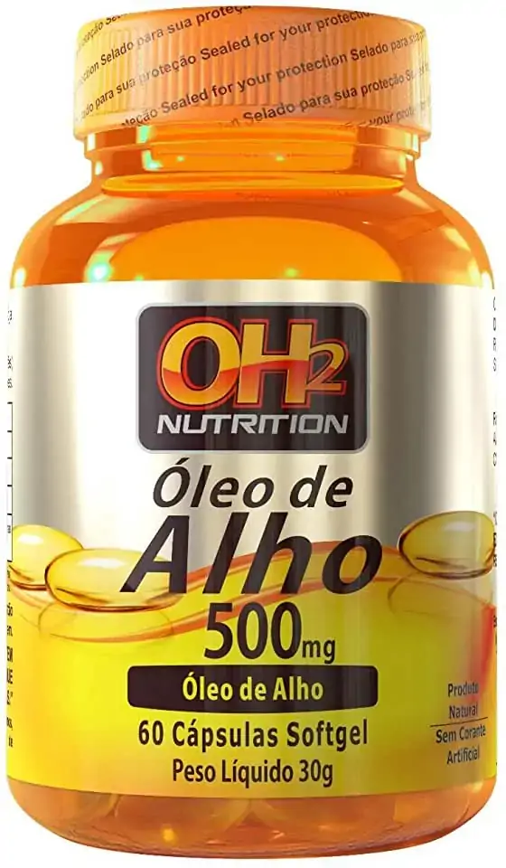 óleo De Alho 500mg 60 Softgels Oh2 Nutrition
