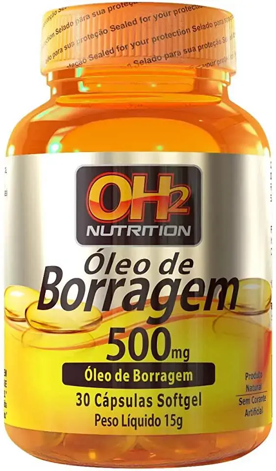 óleo De Borragem 500mg 30 Softgels Oh2 Nutrition