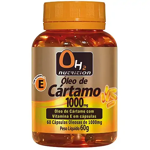 óleo De Cártamo 1000mg 60 Softgels Oh2 Nutrition