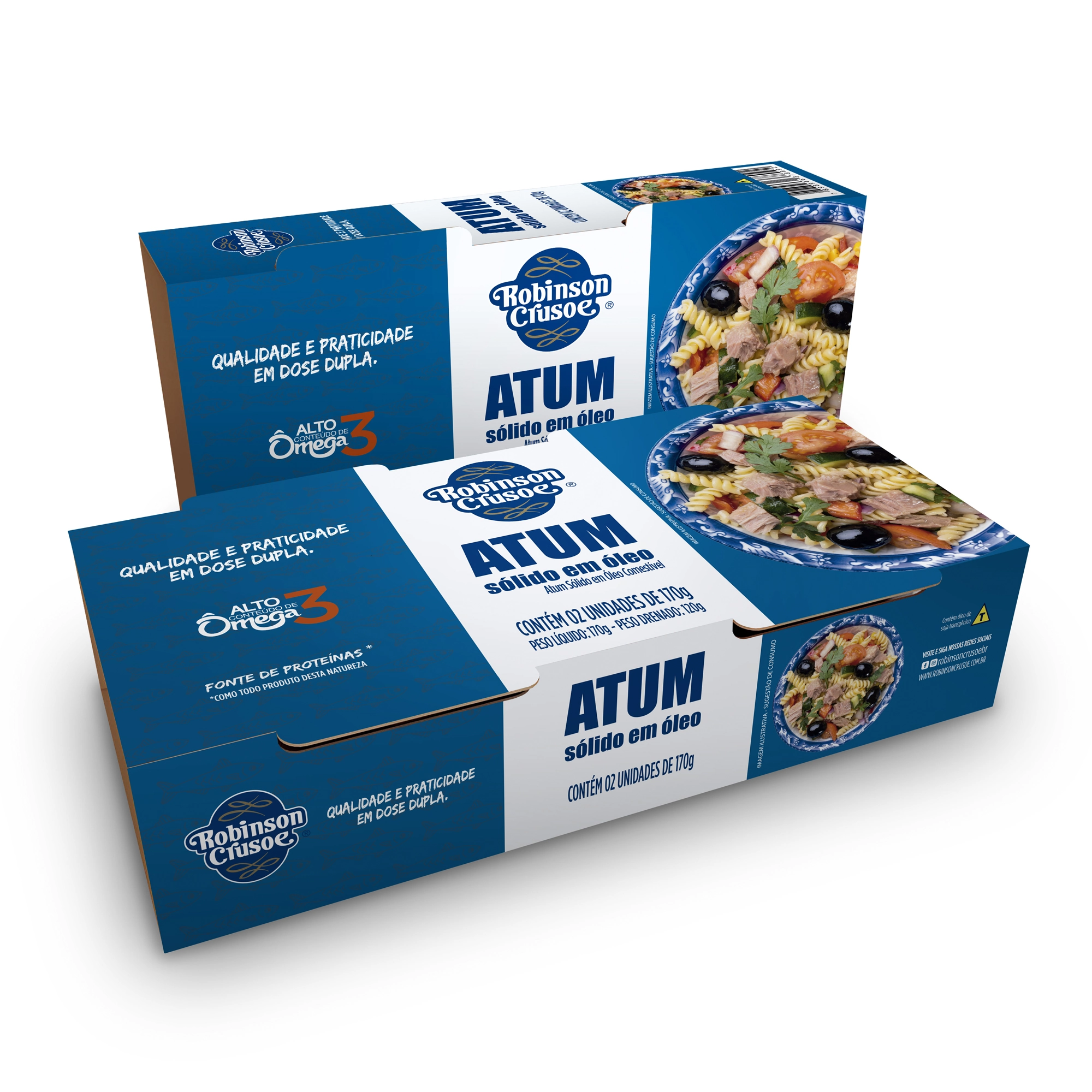Pack Atum Sólido Em óleo Robinson Crusoe Lata 2 Unidades 120g Cada
