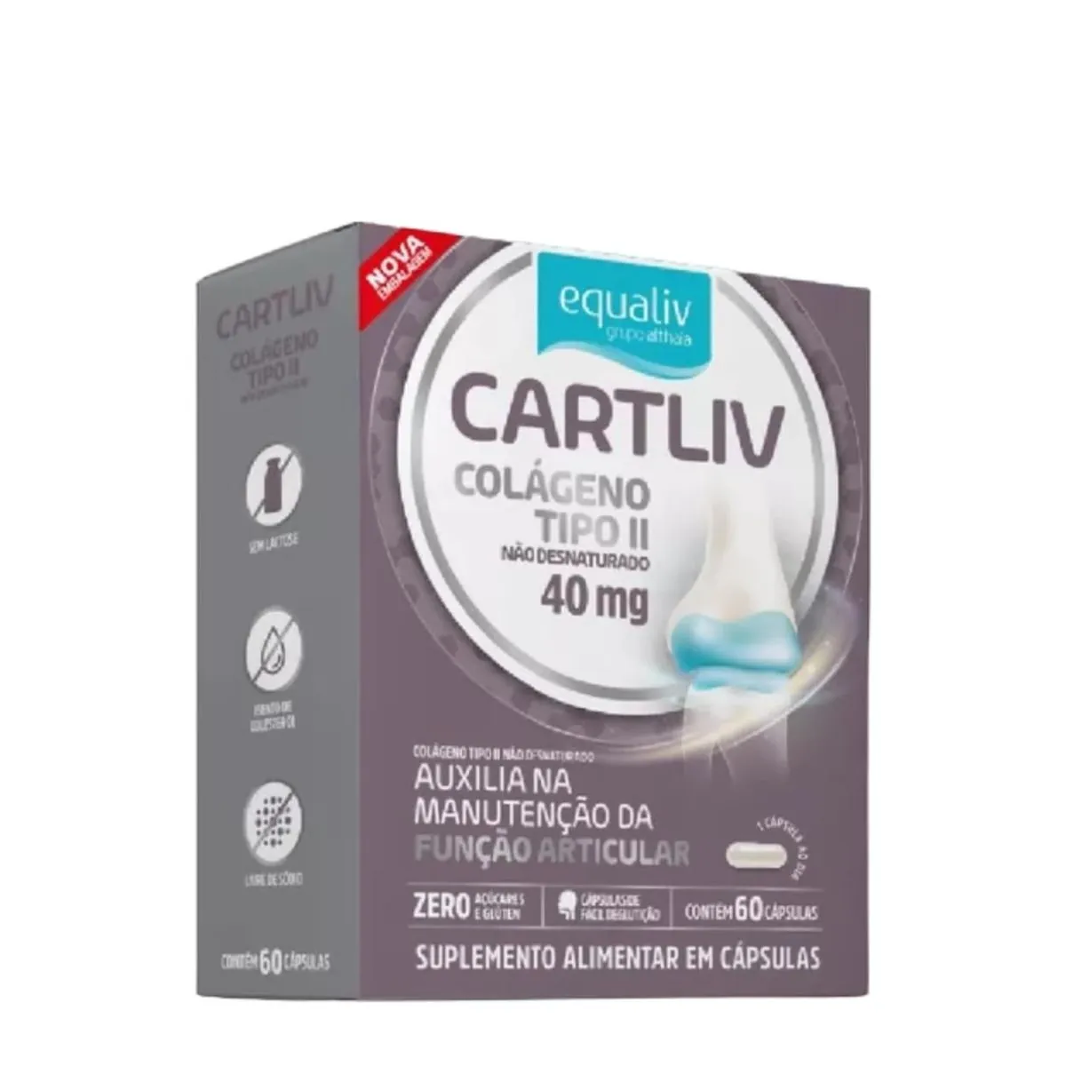 Suplemento Alimentar Cartliv Equaliv 60 Cápsulas