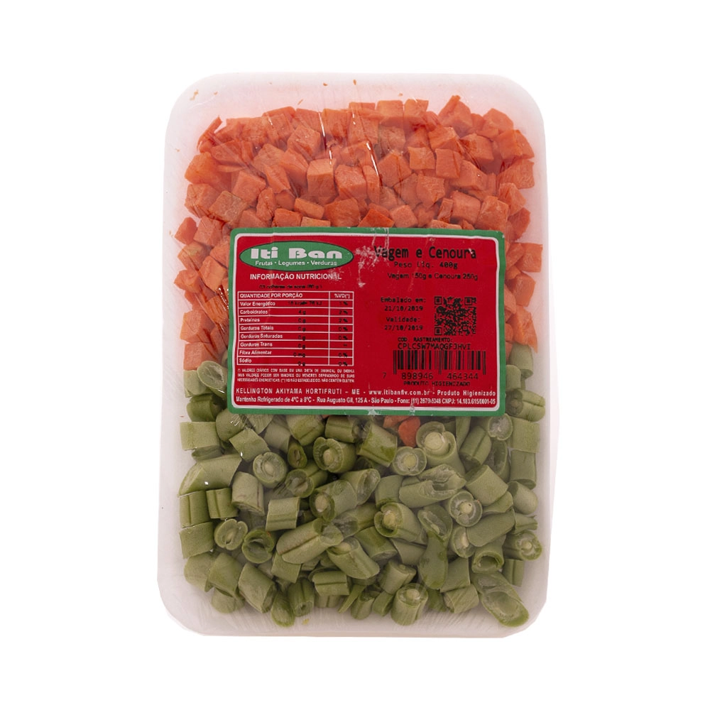 Verdura Vagem/cenoura Itiban 400g