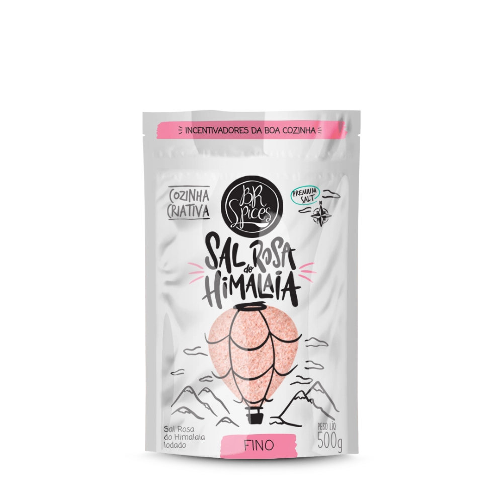 Sal Rosa Himalaia Br Spices Fino Pouch 500G