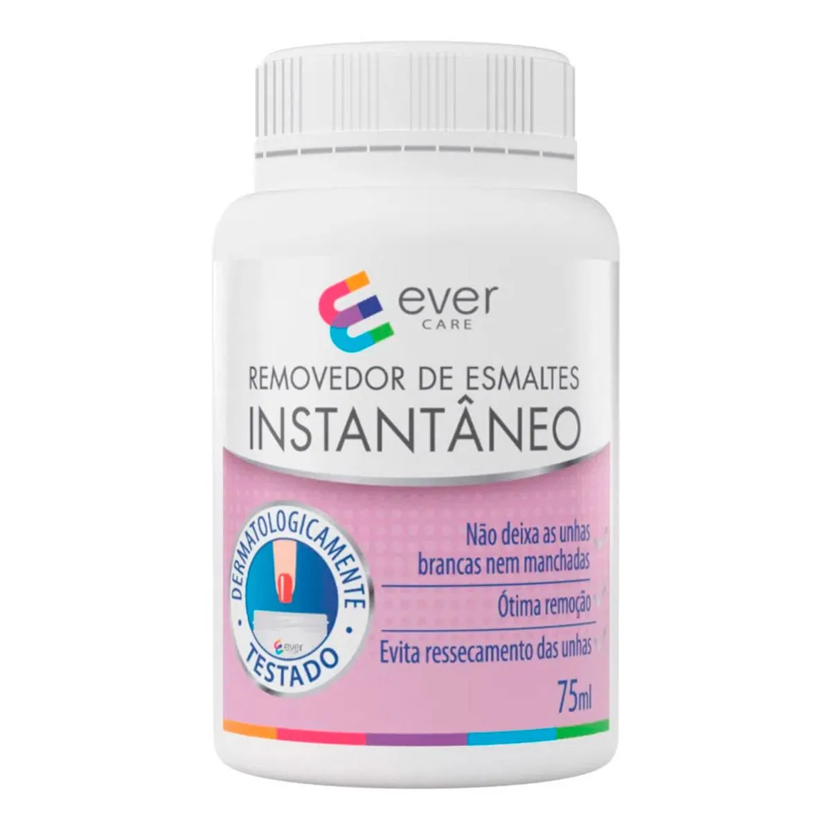 Removedor De Esmalte Ever Care Instantâneo 75ml