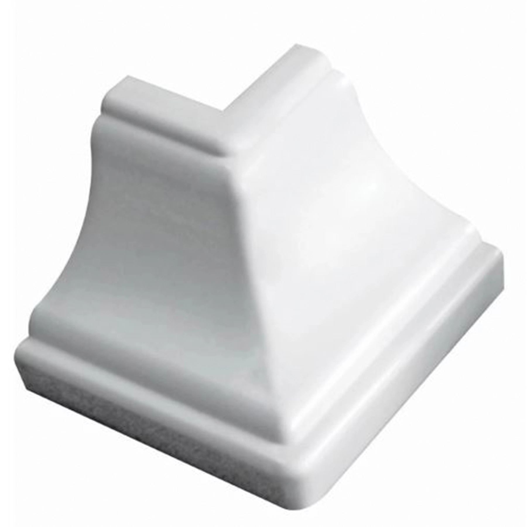 Canto Externo de Meia Cana Branco Real PVC