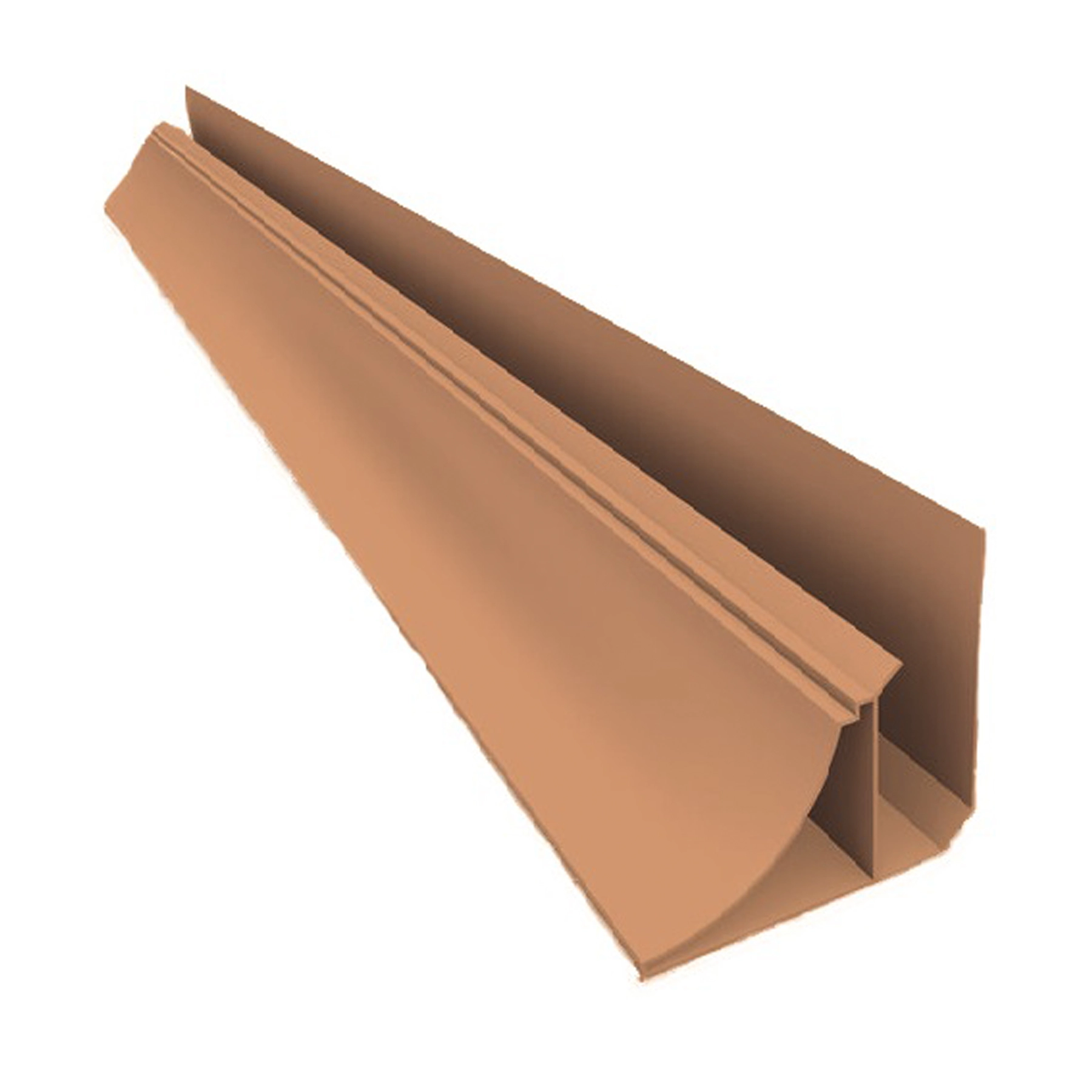 Meia Cana Rígido de PVC Cerejeira 6,00x0,50m Real PVC