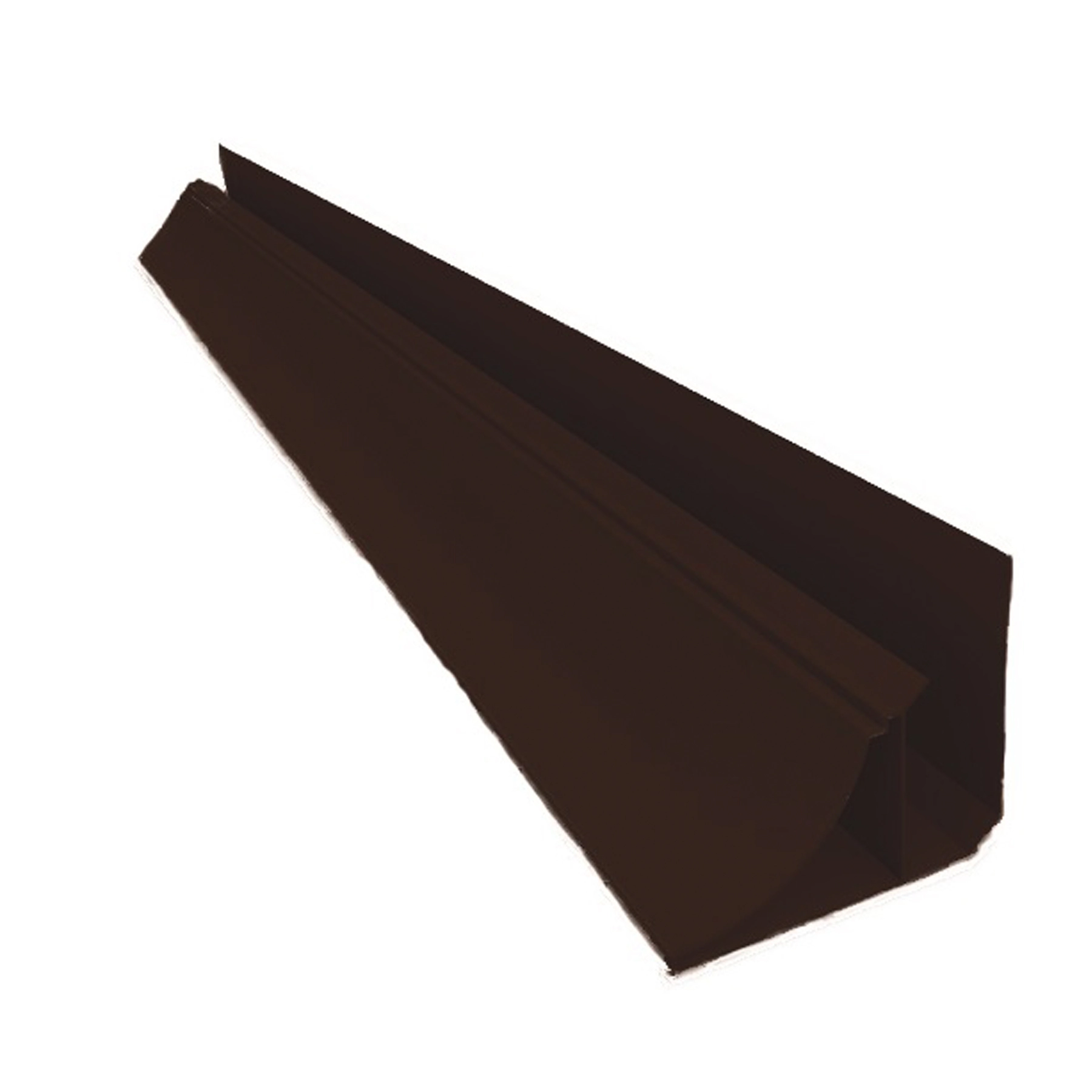 Meia Cana Rígido de PVC Tabaco 6,00x0,50m Real PVC