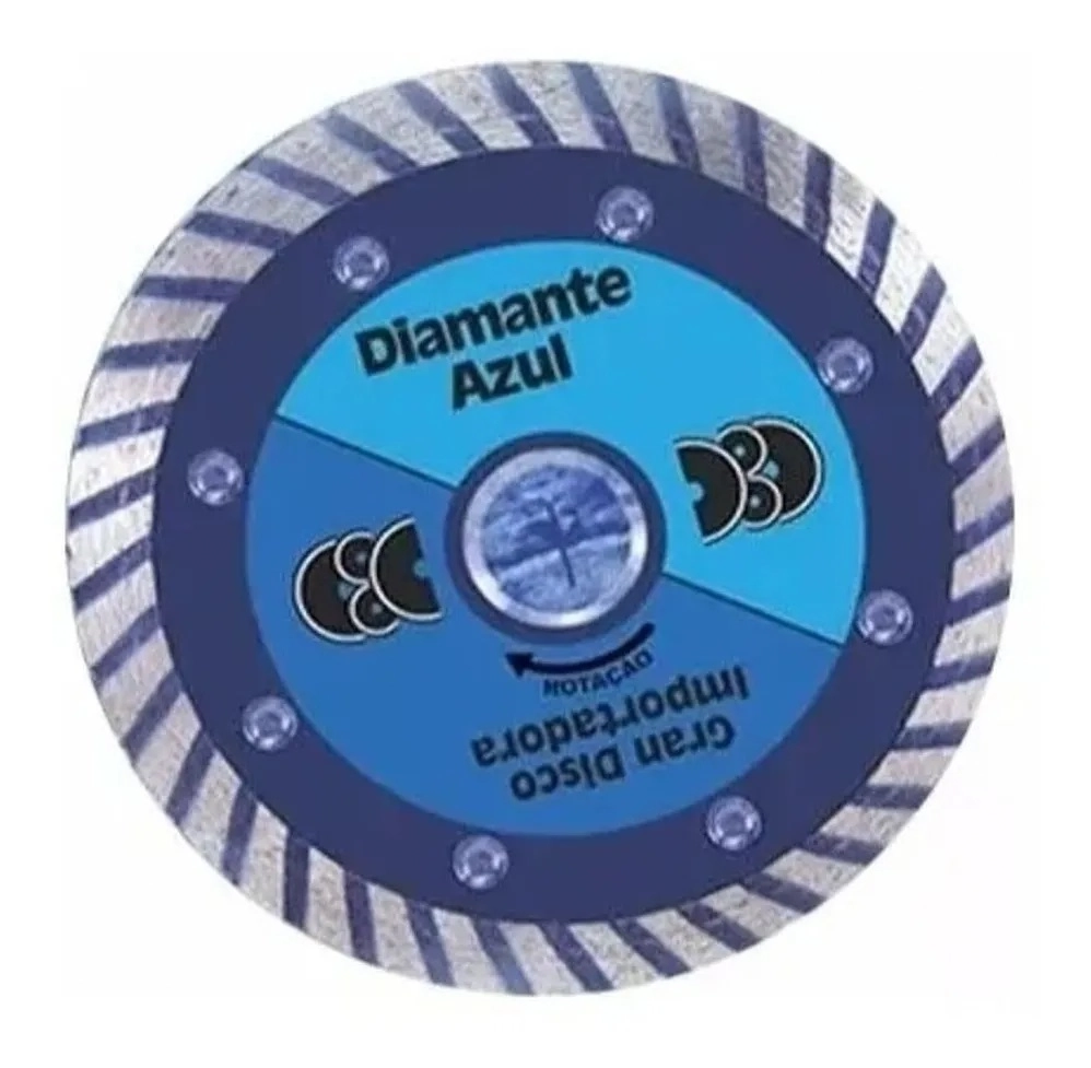 Disco para Multimaterial 4.1/2" 105mm 1 unidade Turbo Diamante Azul