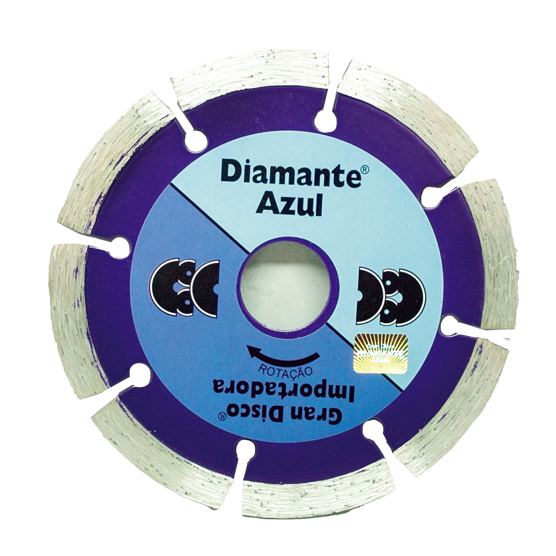 Disco para Concreto 4.1/2" 105mm 1 unidade Segmentado Diamante Azul