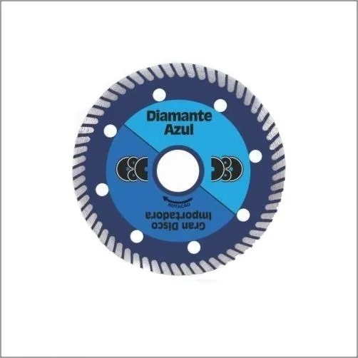Disco para Multimaterial 4.3/8" 110mm 1 unidade Super Liso Porcelanato Diamante Azul
