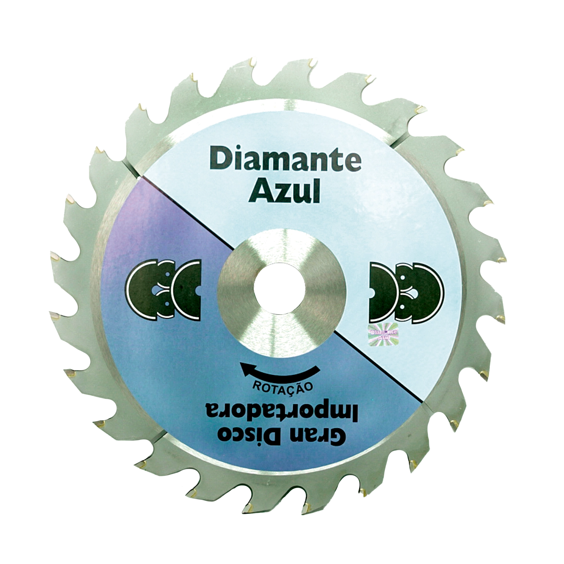 Serra Circular com Videa Gran Disco 180mm 24 Dentes Diamante Azul