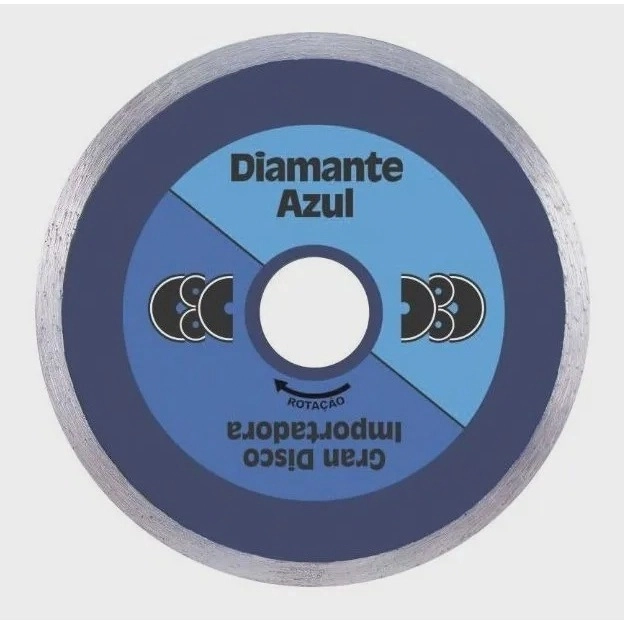 Disco Diamantado Turbo 4.1/2 Esmerilhadeira Diamante Azul